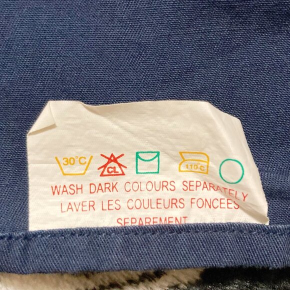 OSCAR DE LA RENTA Navy blue short-sleeve button-down shirt ~ Men's XL 1X XXL 2X - Picture 9 of 10